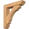 Ekena Millwork Merced Slat Smooth Bracket w/ Offset Brace, Western Red Cedar, 5 1/2"W x 24"D x 24"H BKT0604X24X24MRC06SWR - alternate 1